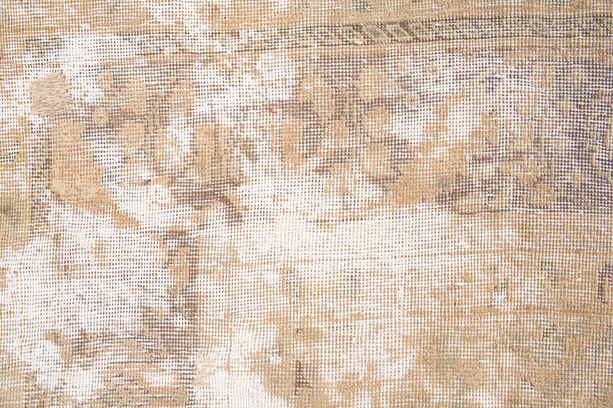 8' x 11' Hand Knotted Ultra Vintage Persian Wool Rug
