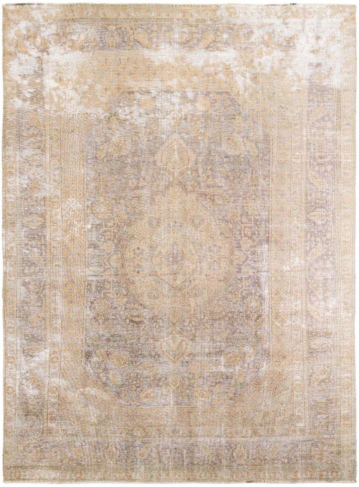 8' x 11' Hand Knotted Ultra Vintage Persian Wool Rug