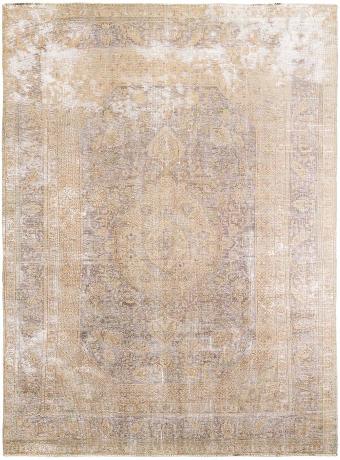 Detail image of 8' x 11' Hand Knotted Ultra Vintage Persian Wool Rug