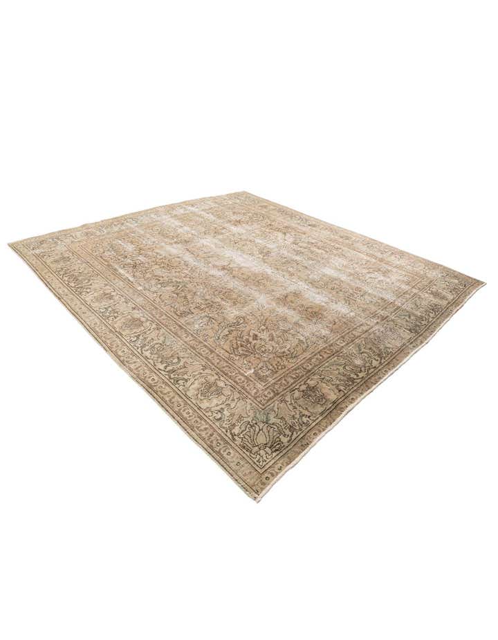 9' 7 x 10' 7 Hand Knotted Ultra Vintage Persian Wool Rug