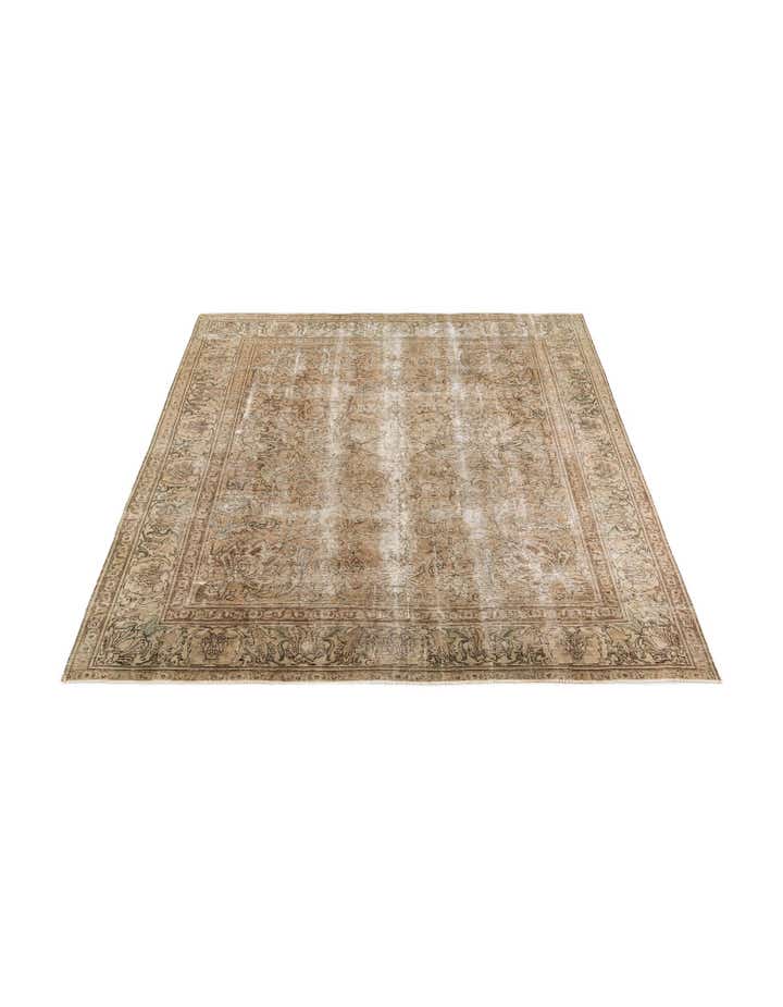 9' 7 x 10' 7 Hand Knotted Ultra Vintage Persian Wool Rug