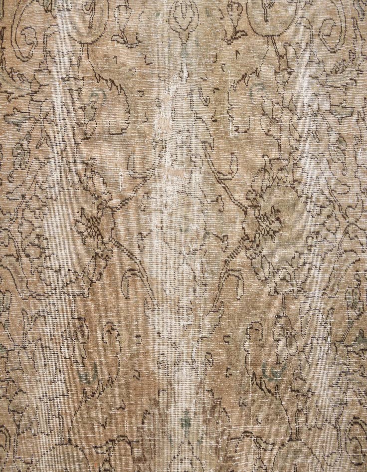 Detail image of 9' 7 x 10' 7  Hand Knotted Ultra Vintage Persian Wool Rug