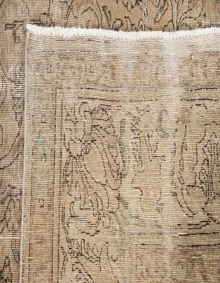 Detail image of 9' 7 x 10' 7  Hand Knotted Ultra Vintage Persian Wool Rug