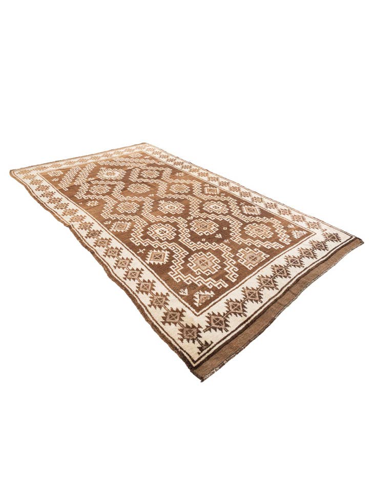 Detail image of 5' 6 x 9' 8  Hand Knotted Ultra Vintage Persian Wool Rug