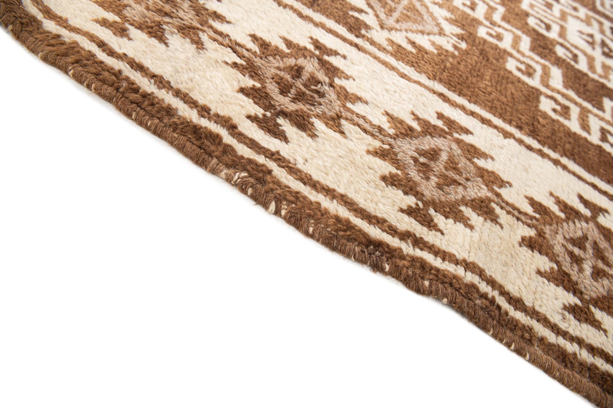5' 6 x 9' 8 Hand Knotted Ultra Vintage Persian Wool Rug
