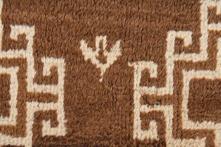 5' 6 x 9' 8 Hand Knotted Ultra Vintage Persian Wool Rug