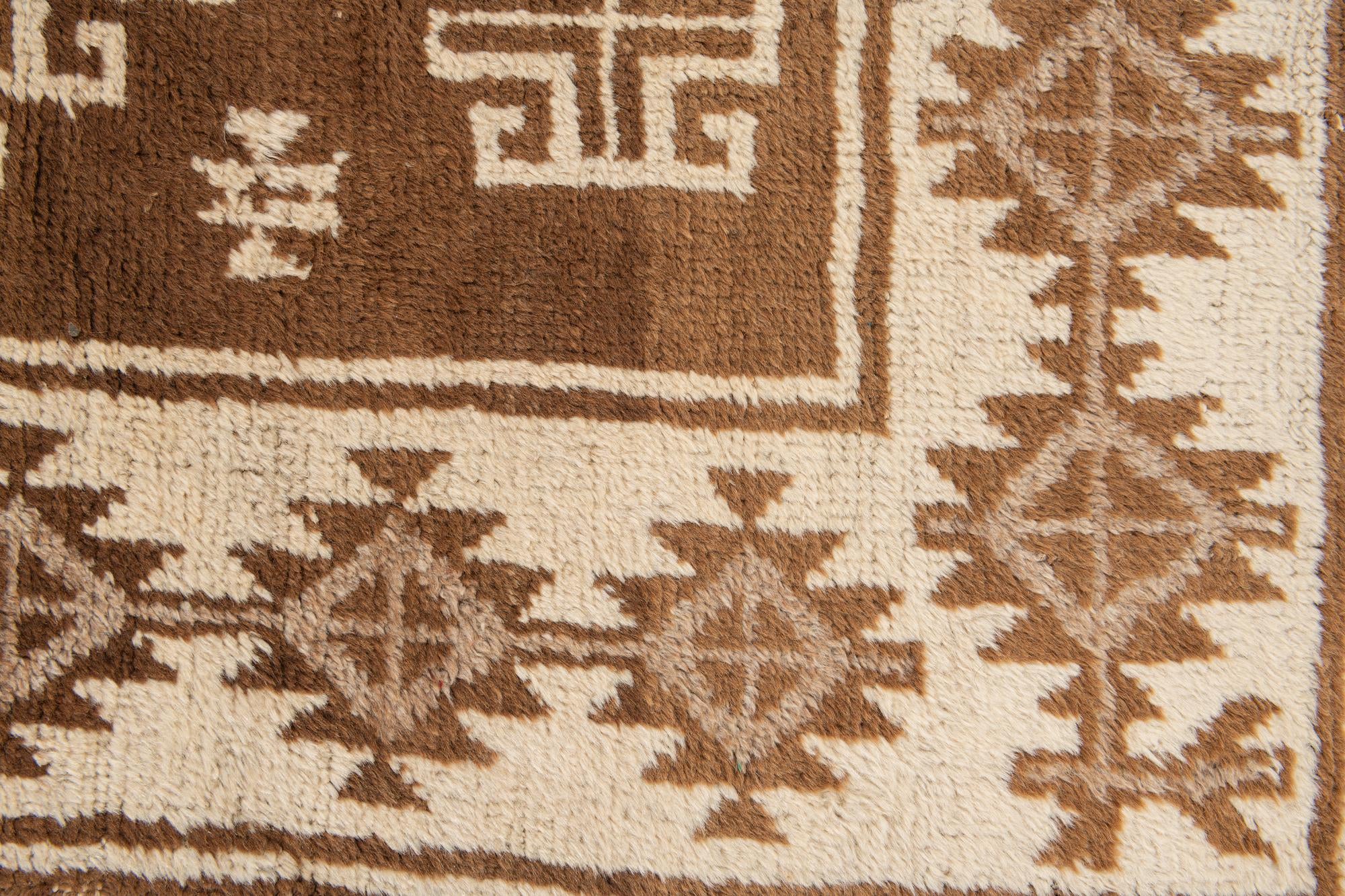 5' 6 x 9' 8 Hand Knotted Ultra Vintage Persian Wool Rug