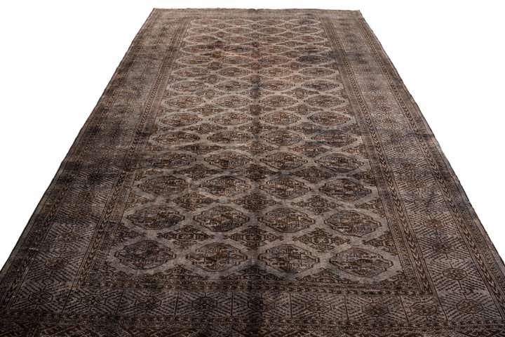 6' 10 x 10' 3 Hand Knotted Ultra Vintage Persian Wool Rug