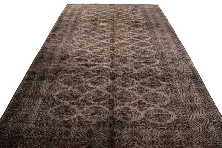 Detail image of 6' 10 x 10' 3 Hand Knotted Ultra Vintage Persian Wool Rug