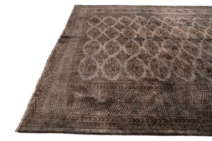 6' 10 x 10' 3 Hand Knotted Ultra Vintage Persian Wool Rug
