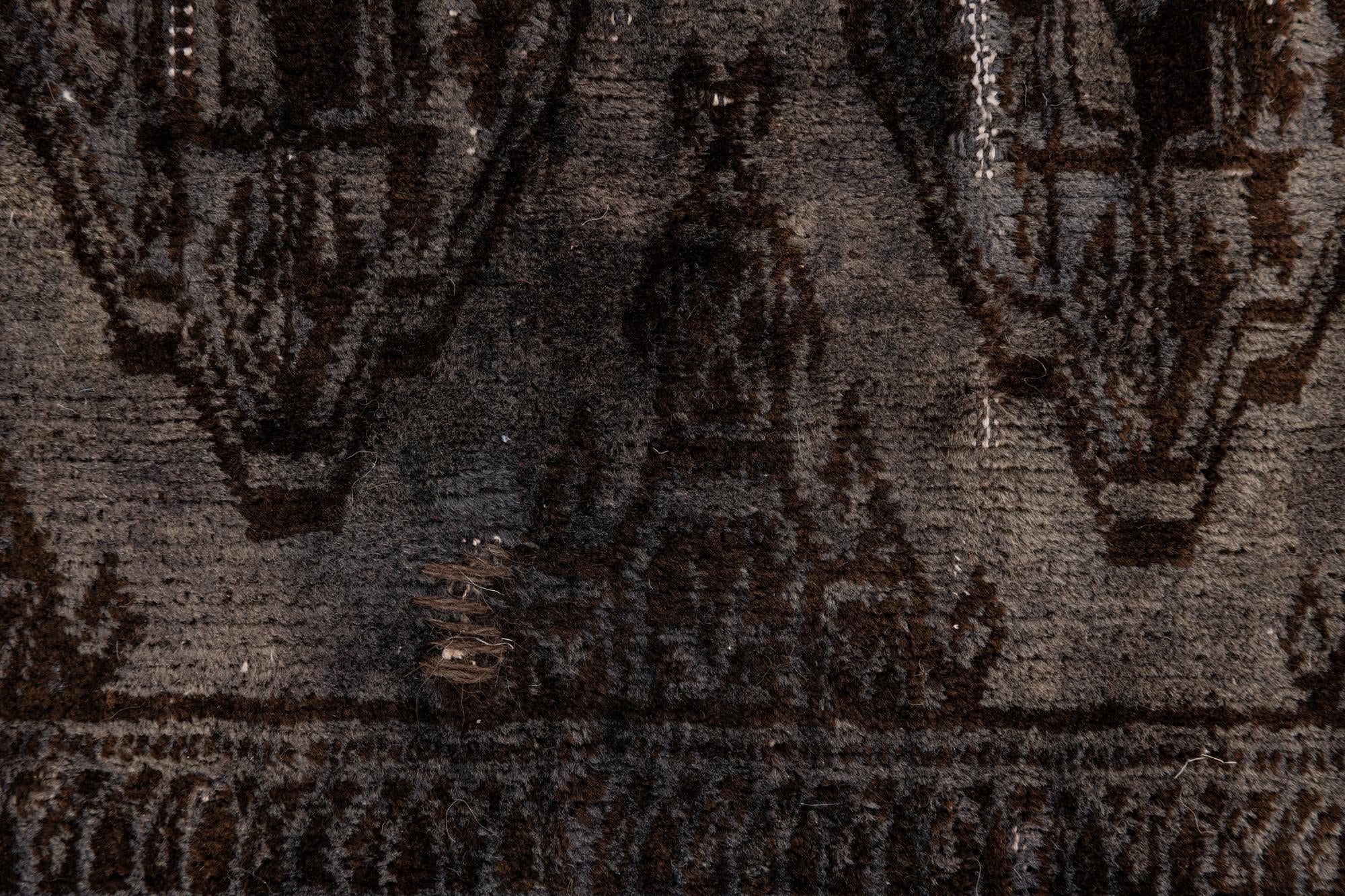 6' 10 x 10' 3 Hand Knotted Ultra Vintage Persian Wool Rug