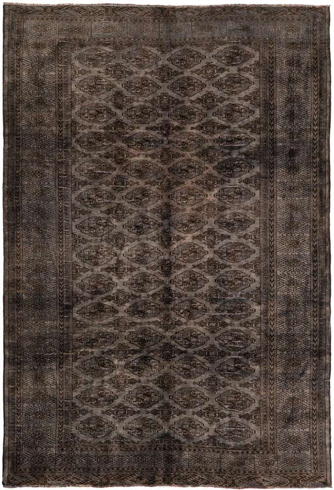 6' 10 x 10' 3 Hand Knotted Ultra Vintage Persian Wool Rug