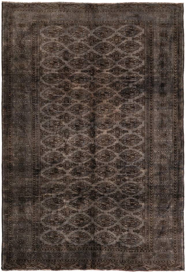 Detail image of 6' 10 x 10' 3 Hand Knotted Ultra Vintage Persian Wool Rug