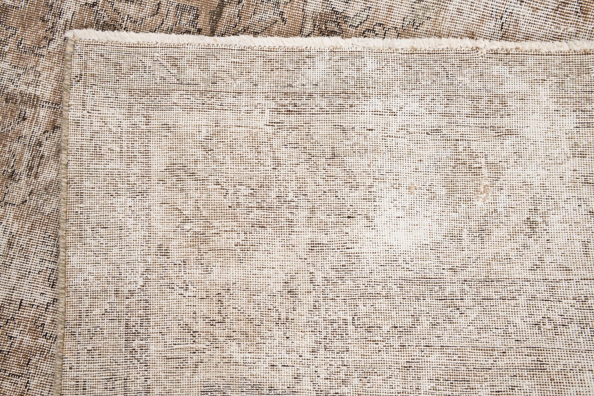 9' 3 x 12' 7 Hand Knotted Ultra Vintage Persian Wool Rug