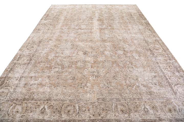 9' 3 x 12' 7 Hand Knotted Ultra Vintage Persian Wool Rug