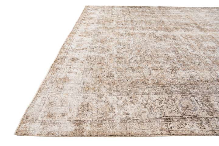 9' 3 x 12' 7 Hand Knotted Ultra Vintage Persian Wool Rug