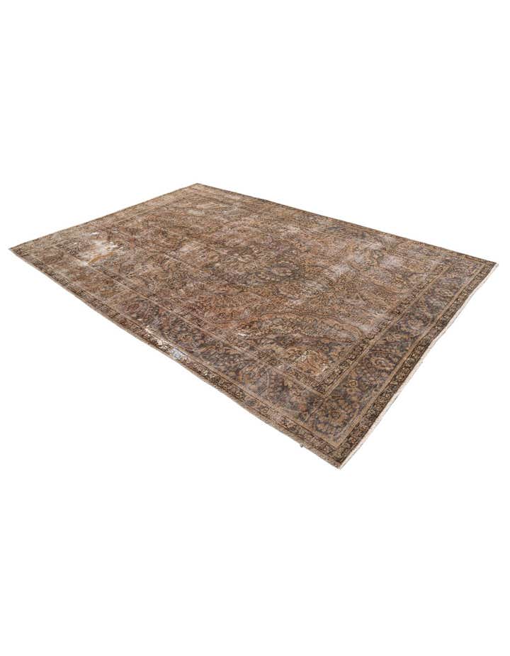 6' 6 x 9' 4 Hand Knotted Ultra Vintage Persian Wool Rug