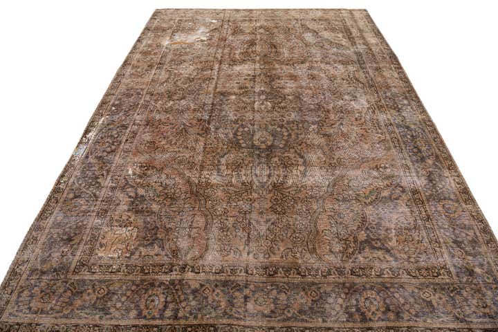 6' 6 x 9' 4 Hand Knotted Ultra Vintage Persian Wool Rug