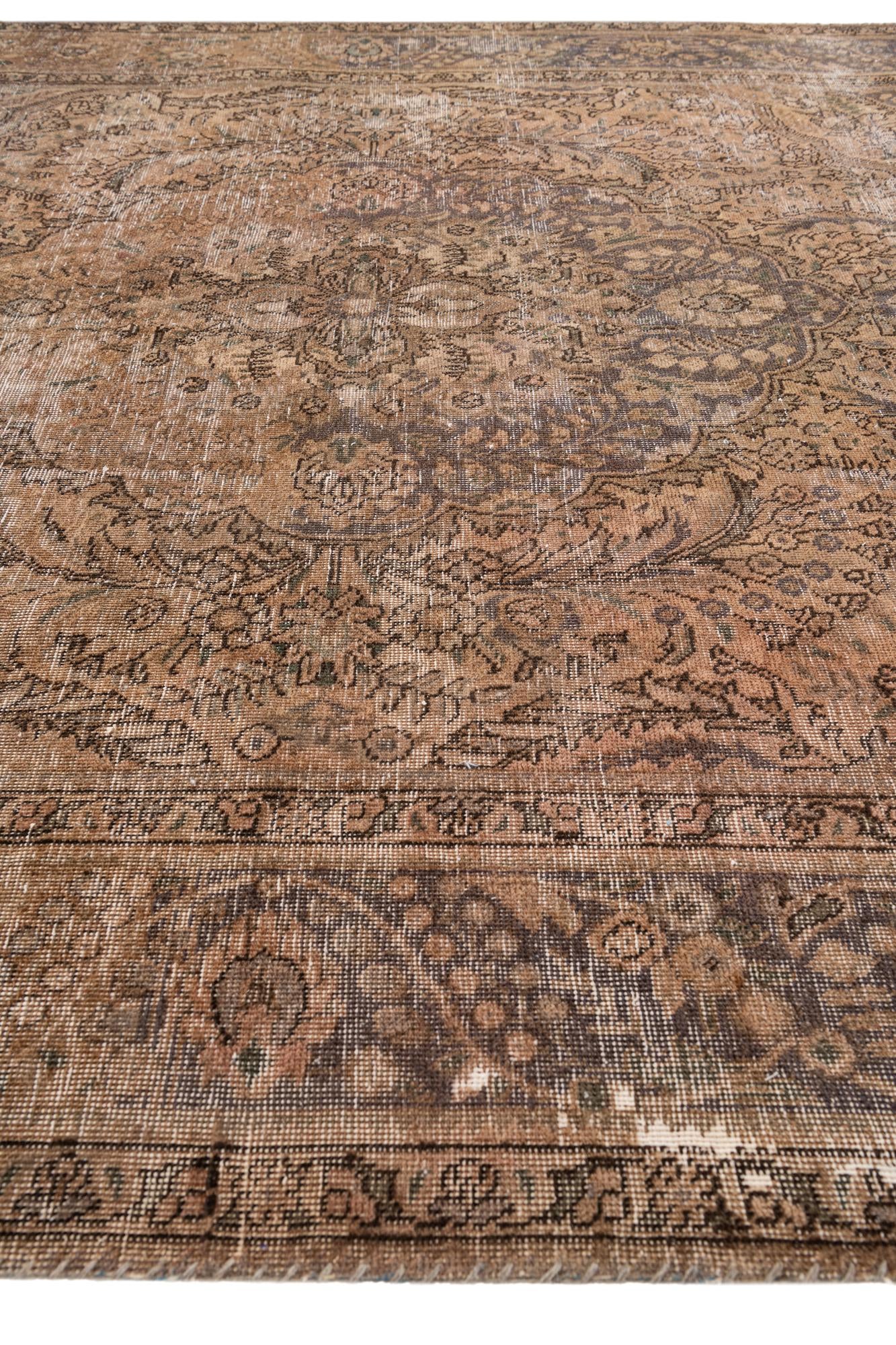 6' 6 x 9' 4 Hand Knotted Ultra Vintage Persian Wool Rug