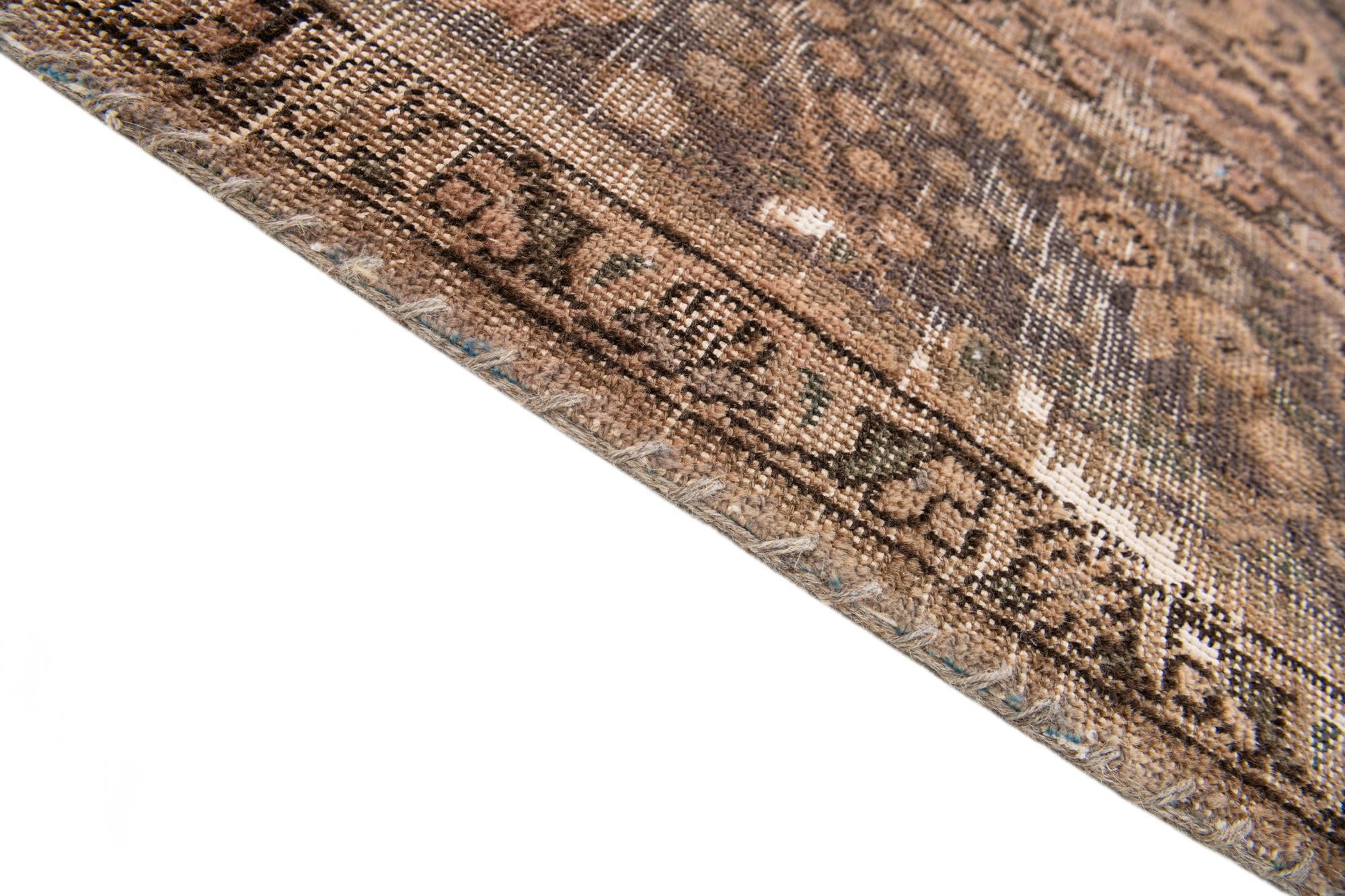 6' 6 x 9' 4 Hand Knotted Ultra Vintage Persian Wool Rug