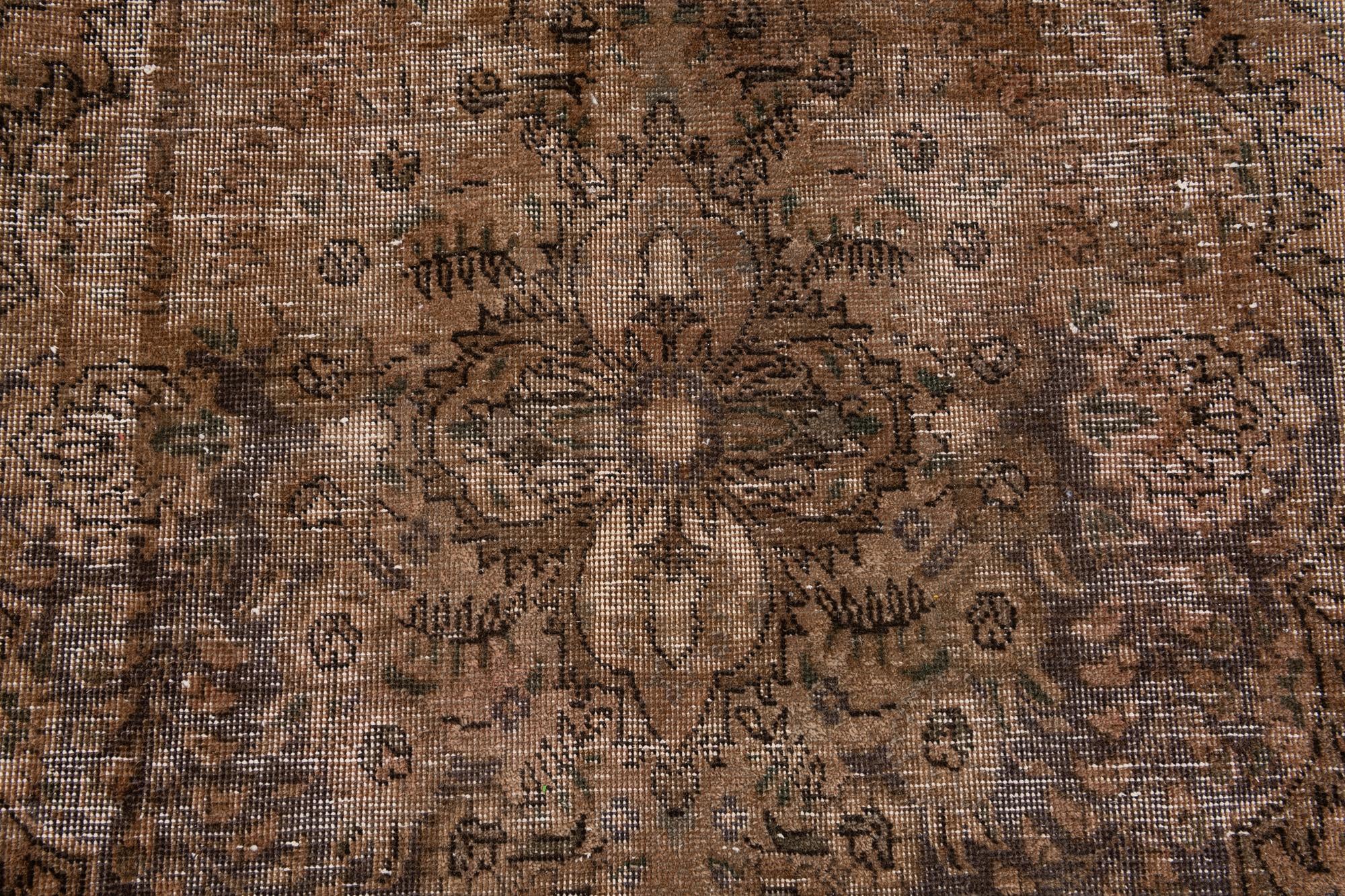 6' 6 x 9' 4 Hand Knotted Ultra Vintage Persian Wool Rug