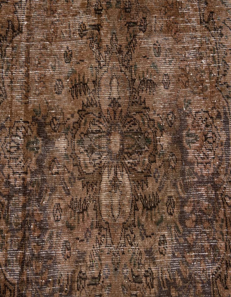 Detail image of 6' 6 x 9' 4  Hand Knotted Ultra Vintage Persian Wool Rug