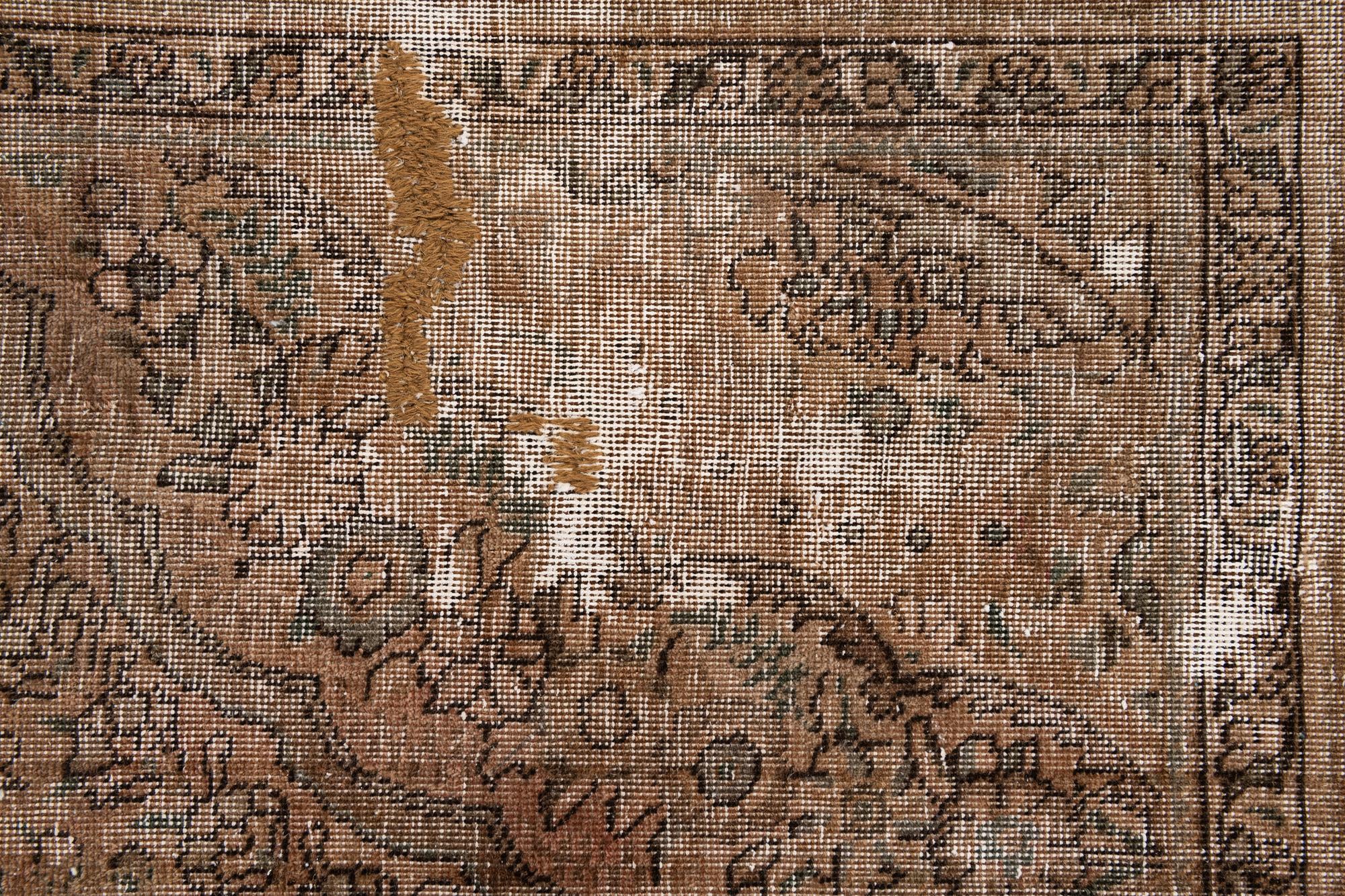 6' 6 x 9' 4 Hand Knotted Ultra Vintage Persian Wool Rug