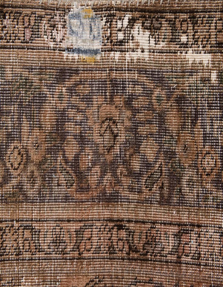 Detail image of 6' 6 x 9' 4  Hand Knotted Ultra Vintage Persian Wool Rug