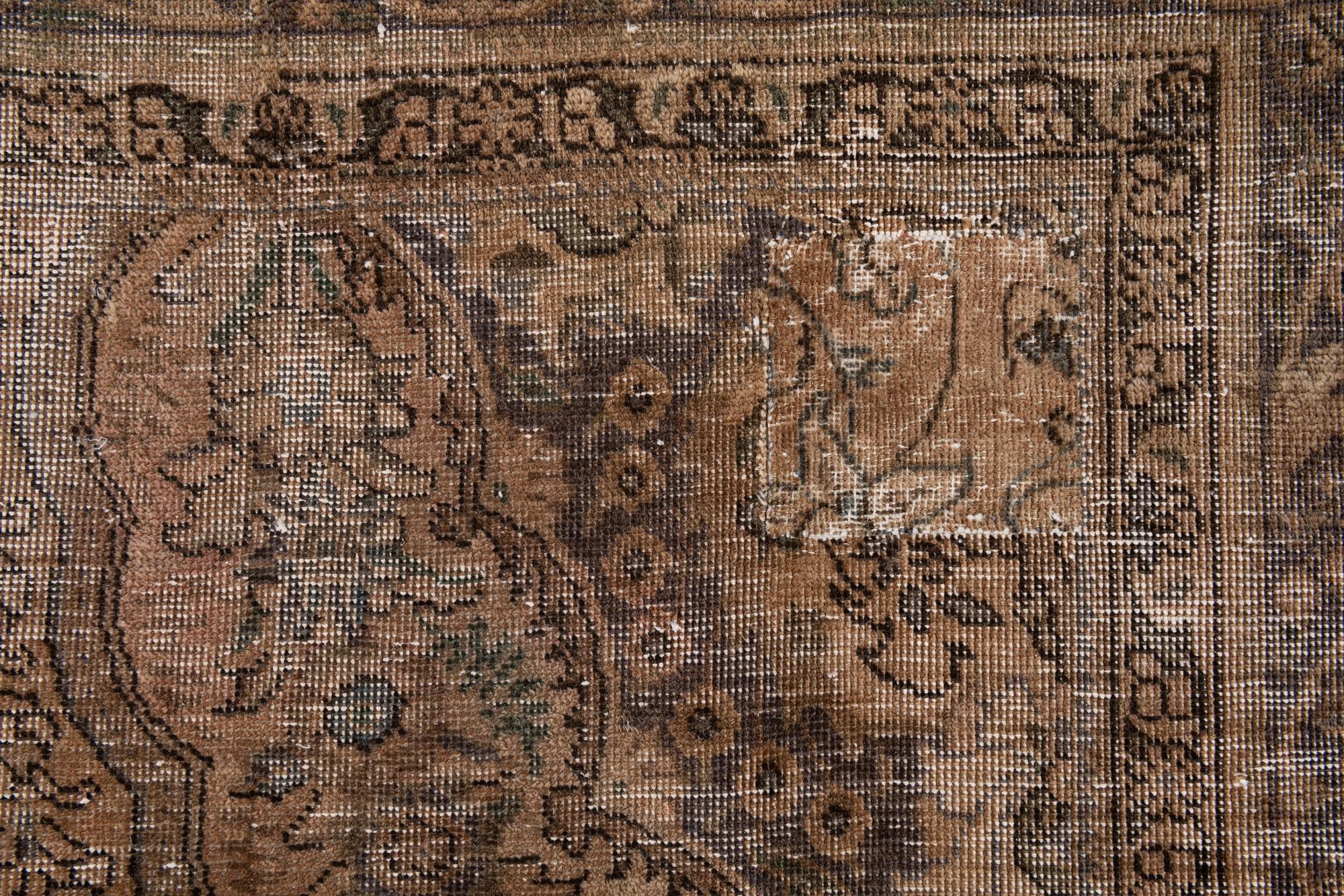 6' 6 x 9' 4 Hand Knotted Ultra Vintage Persian Wool Rug
