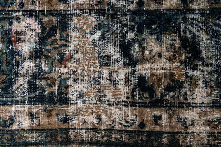 10' x 13' Hand Knotted Ultra Vintage Persian Wool Rug