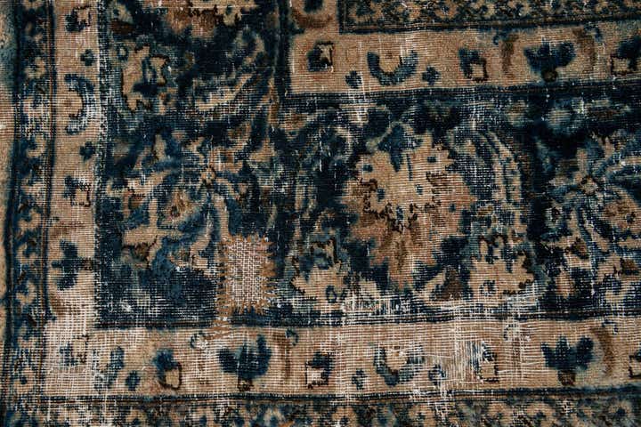 10' x 13' Hand Knotted Ultra Vintage Persian Wool Rug
