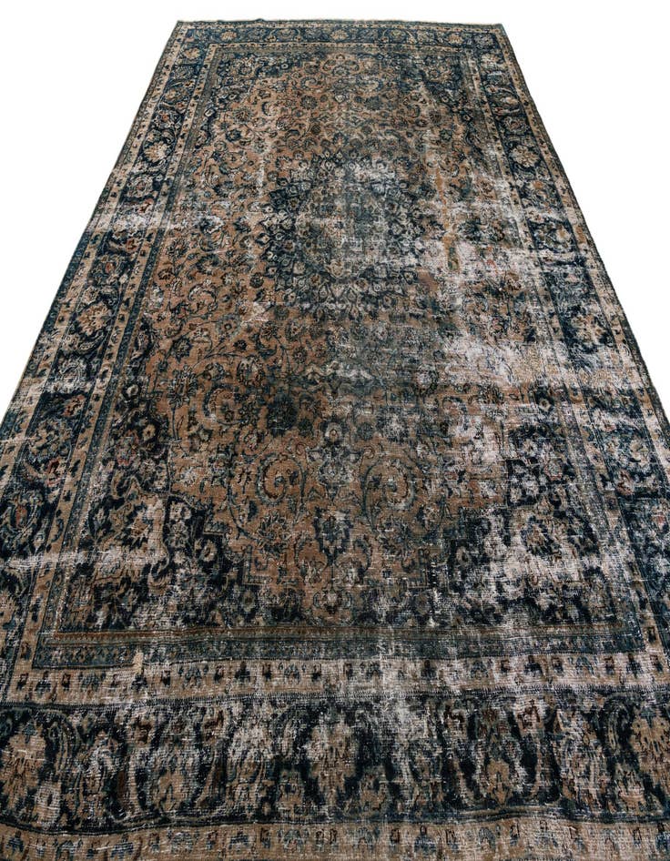 Detail image of 10' x 13'  Hand Knotted Ultra Vintage Persian Wool Rug