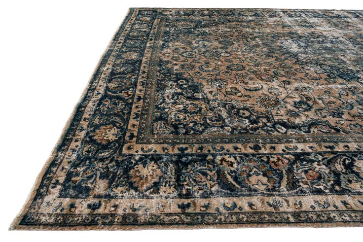 Detail image of 10' x 13' Hand Knotted Ultra Vintage Persian Wool Rug