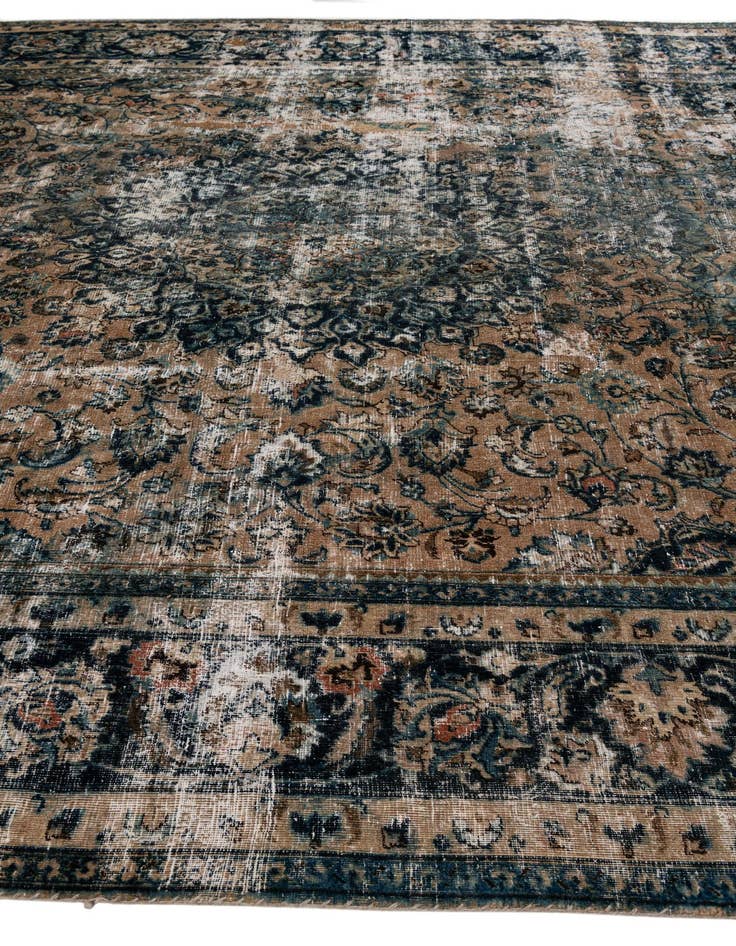Detail image of 10' x 13'  Hand Knotted Ultra Vintage Persian Wool Rug