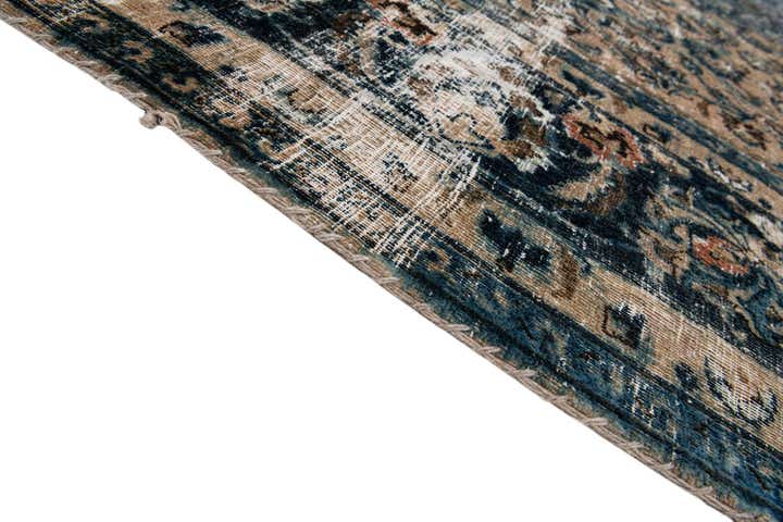10' x 13' Hand Knotted Ultra Vintage Persian Wool Rug