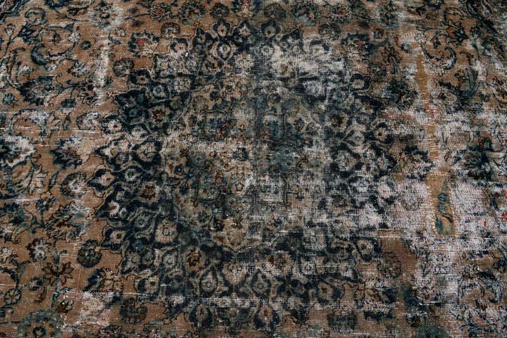 10' x 13' Hand Knotted Ultra Vintage Persian Wool Rug