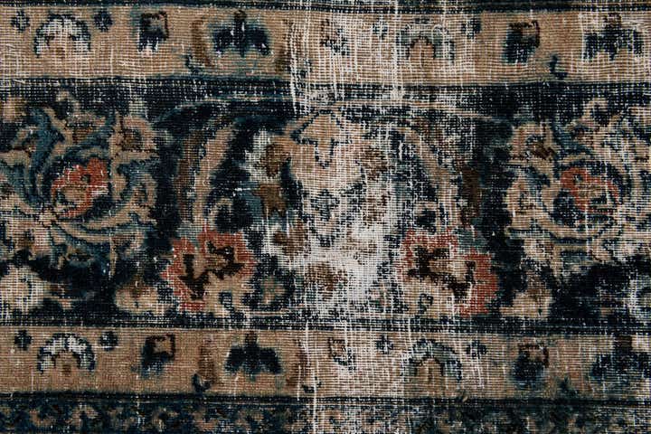 10' x 13' Hand Knotted Ultra Vintage Persian Wool Rug