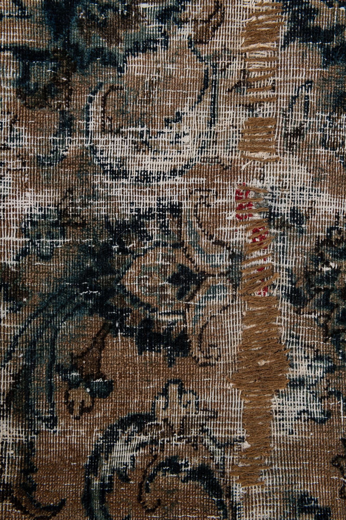 10' x 13' Hand Knotted Ultra Vintage Persian Wool Rug