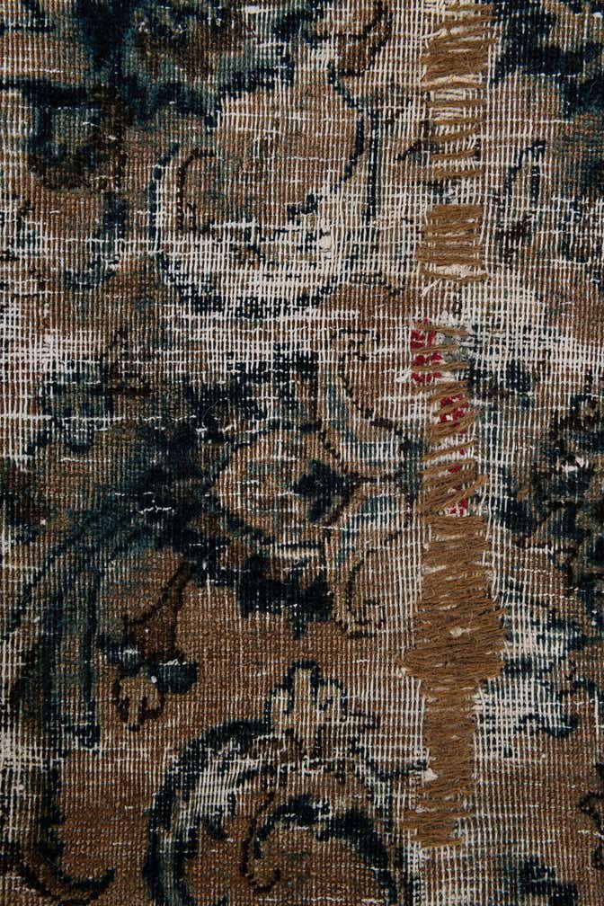 10' x 13' Hand Knotted Ultra Vintage Persian Wool Rug