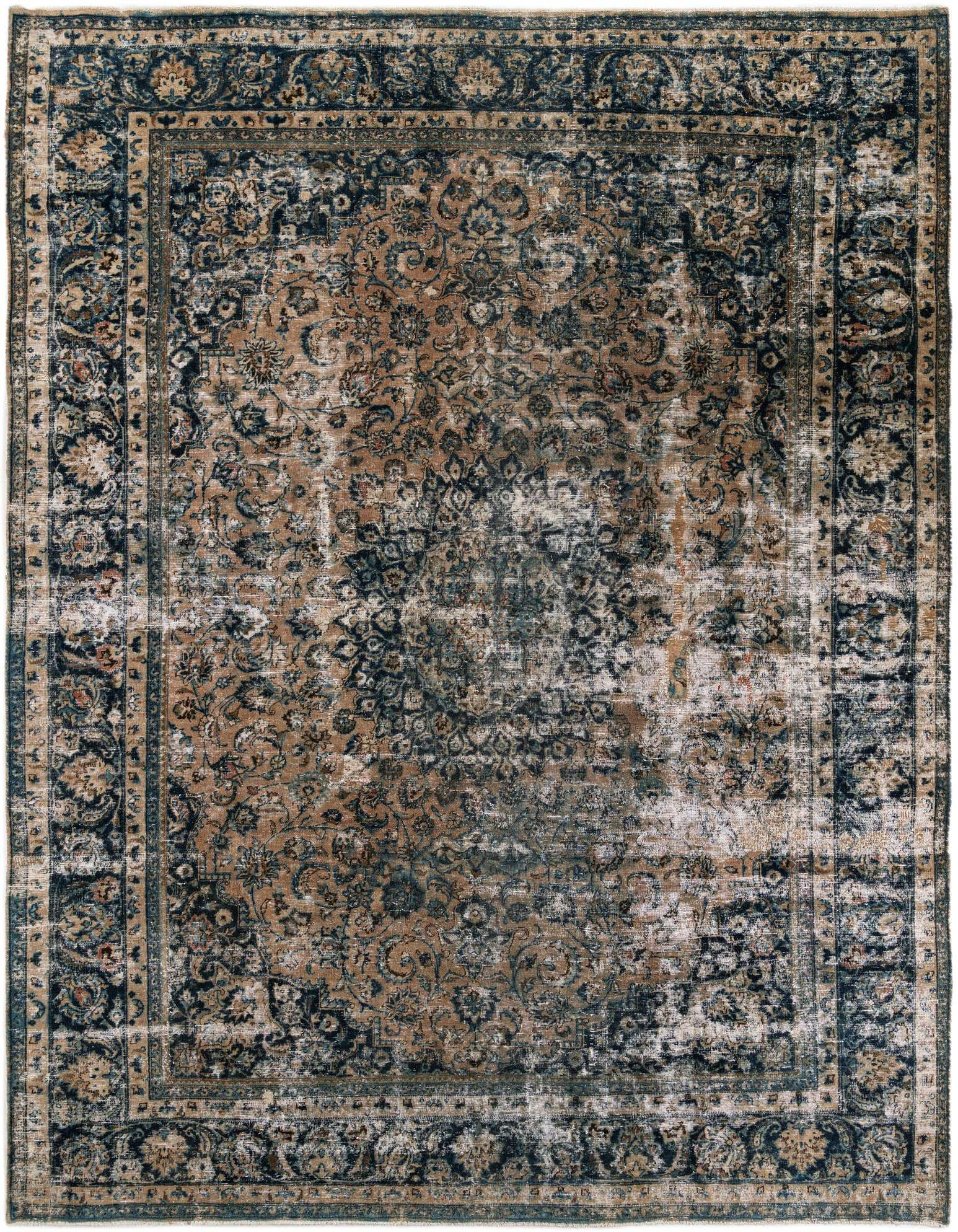 Primary image 10' x 13'  Hand Knotted Ultra Vintage Persian Wool Rug