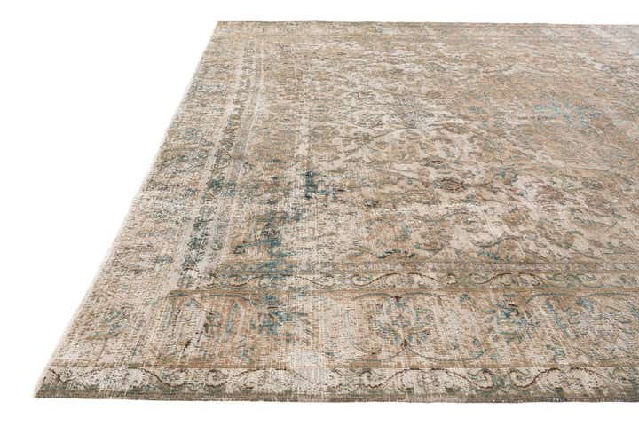 9' 5 x 11' 10 Hand Knotted Ultra Vintage Persian Wool Rug