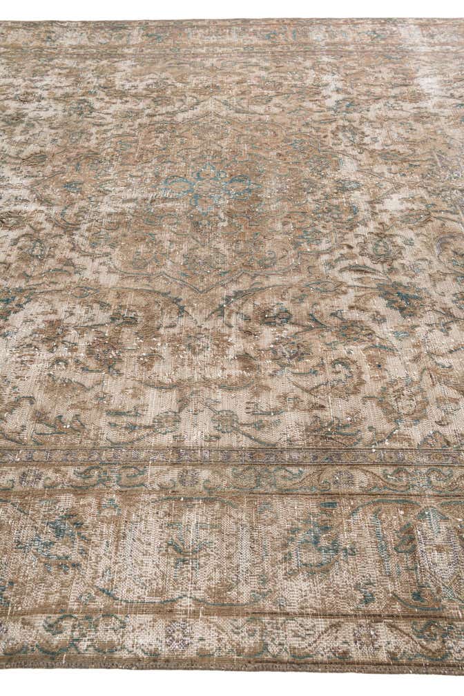 9' 5 x 11' 10 Hand Knotted Ultra Vintage Persian Wool Rug