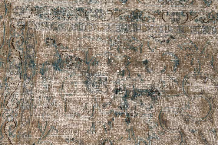 9' 5 x 11' 10 Hand Knotted Ultra Vintage Persian Wool Rug