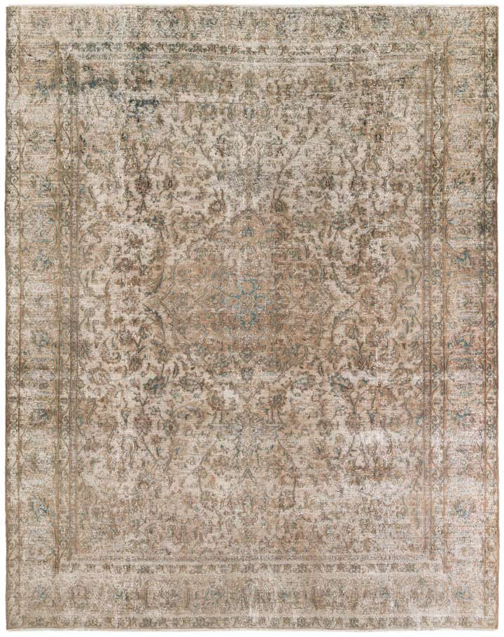 9' 5 x 11' 10 Hand Knotted Ultra Vintage Persian Wool Rug