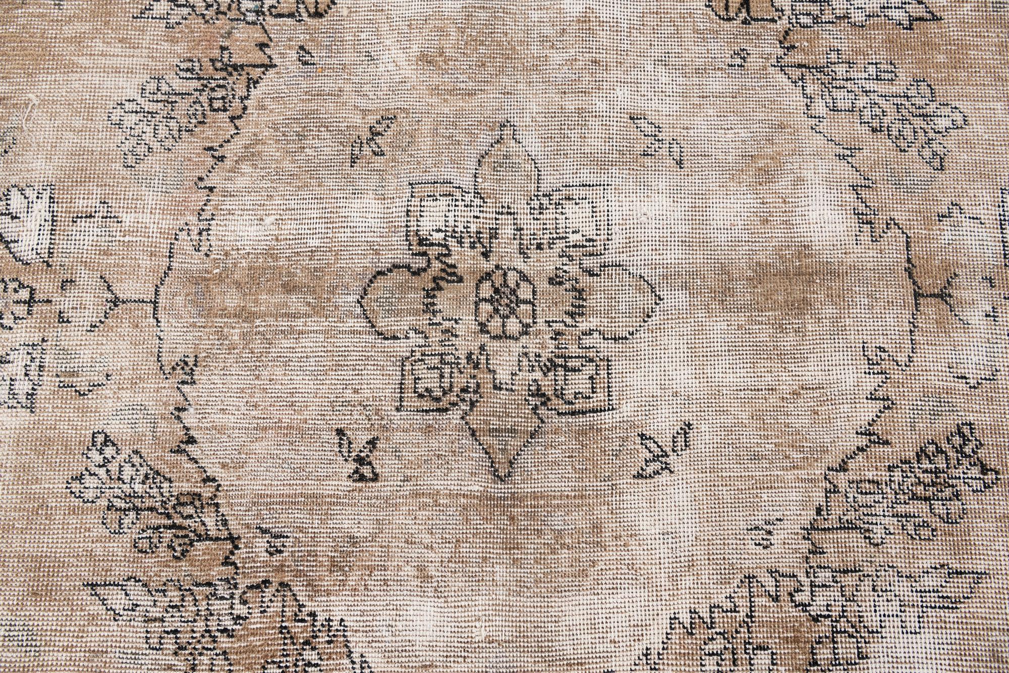 6' 3 x 10' 3 Hand Knotted Ultra Vintage Persian Wool Rug