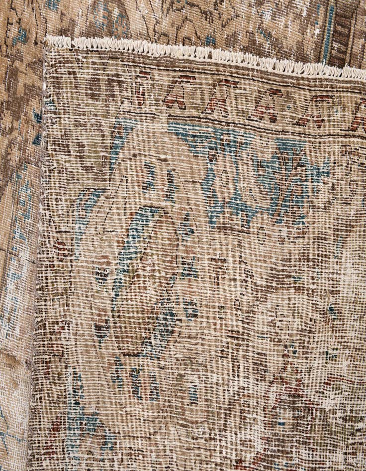 Detail image of 8' 1 x 11' 2  Hand Knotted Ultra Vintage Persian Wool Rug