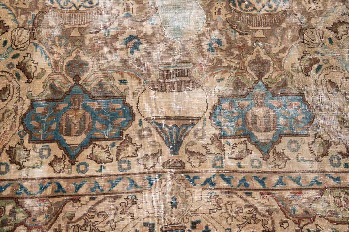 8' 1 x 11' 2 Hand Knotted Ultra Vintage Persian Wool Rug