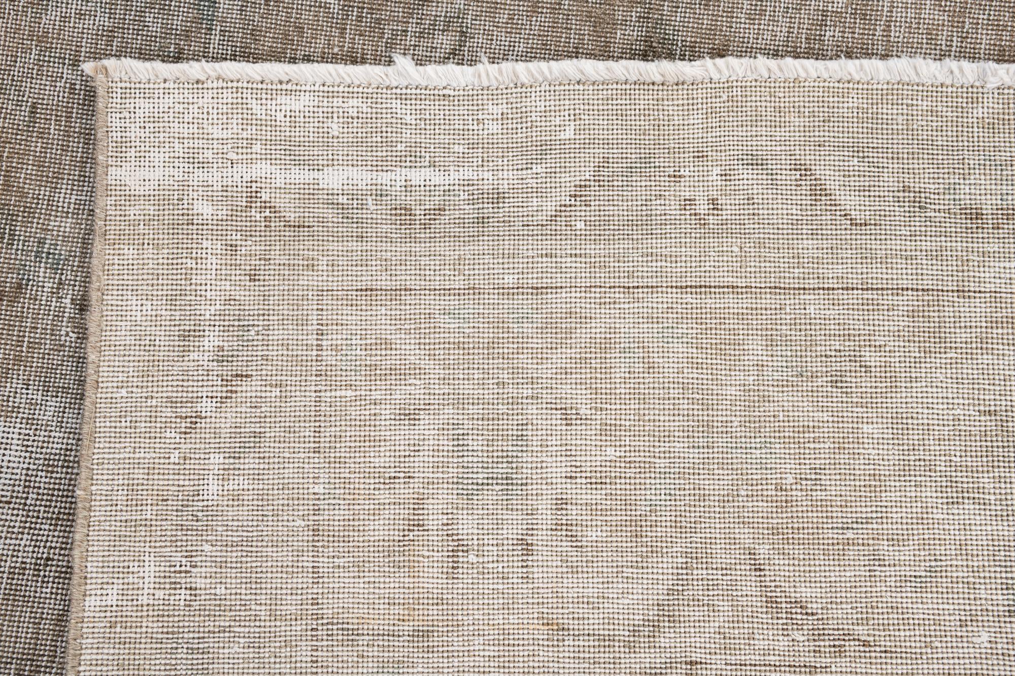 10' x 12' 9 Hand Knotted Ultra Vintage Persian Wool Rug