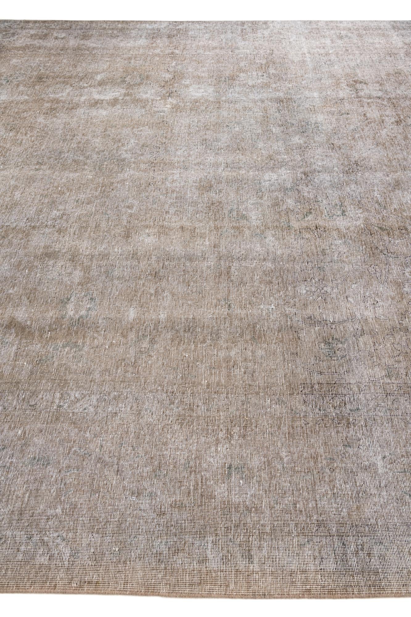 10' x 12' 9 Hand Knotted Ultra Vintage Persian Wool Rug