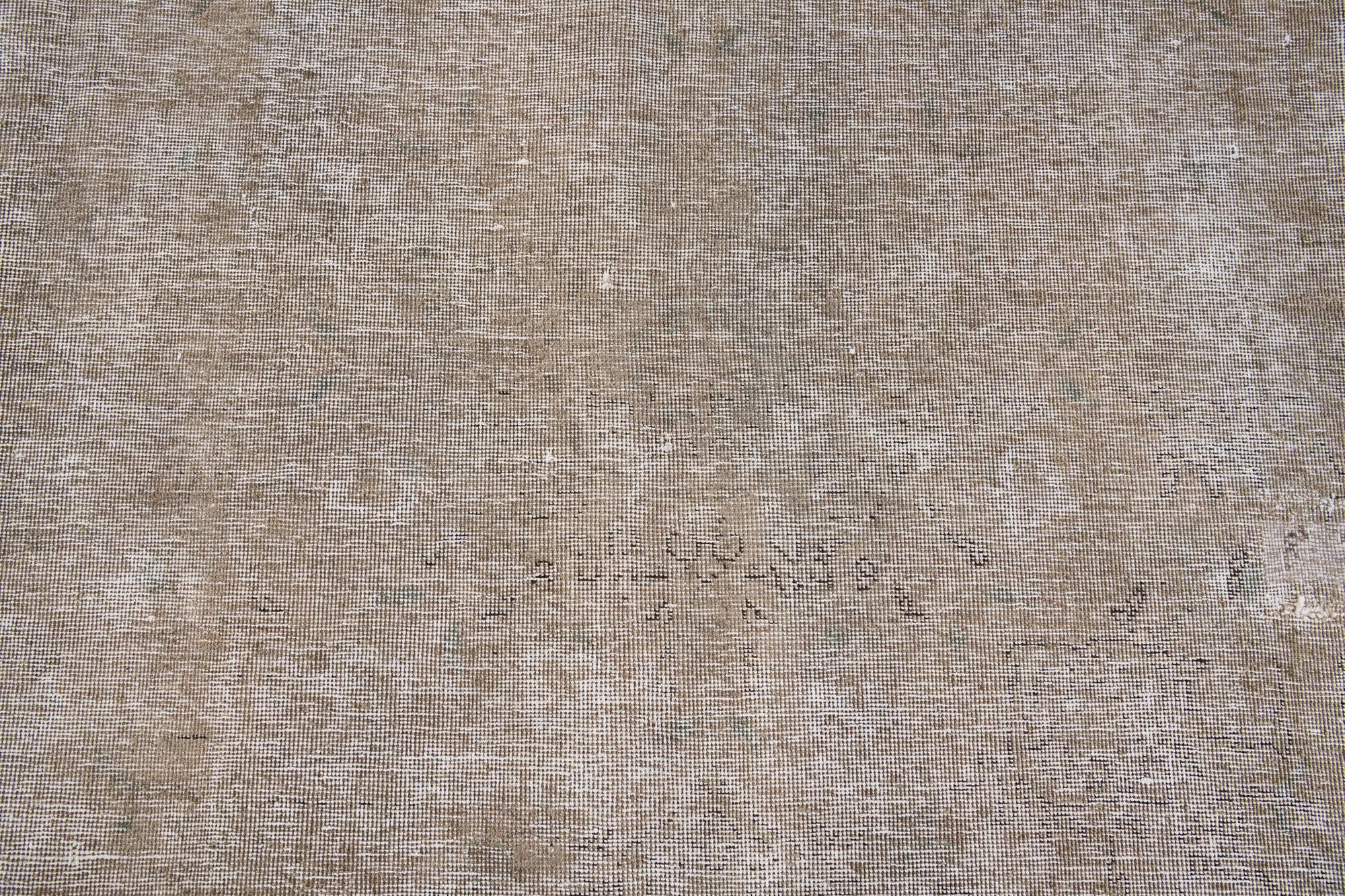 10' x 12' 9 Hand Knotted Ultra Vintage Persian Wool Rug